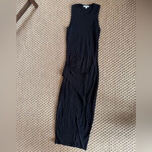 James Perse Ruched Midi Sleeveless Dress, Size 1